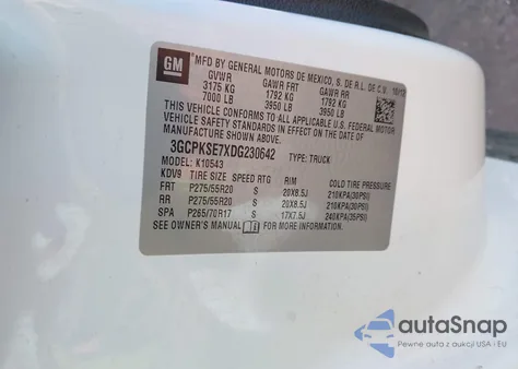 2013 Chevrolet Silverado 1500 Lt from USA, damaged, VIN 3GCPKSE7XDG230642